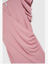 Moodo Moodo roza haljina s volanima na rukavima