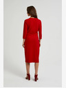 Moodo Crvena midi haljina s volanima marke Moodo