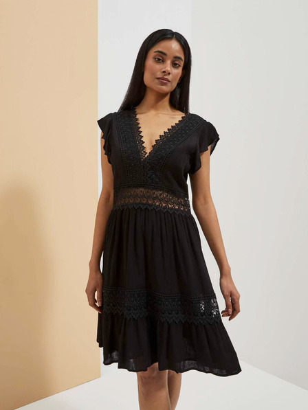 Moodo Crna ženska haljina Moodo