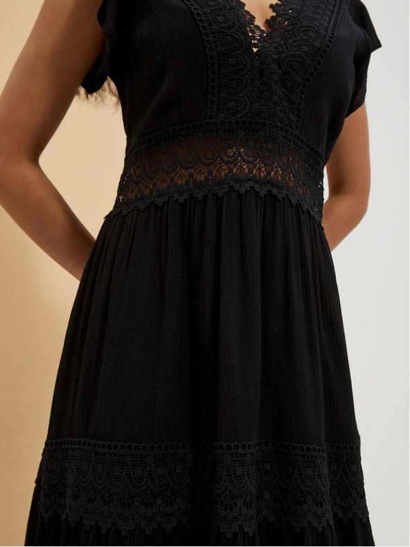 Moodo Crna ženska haljina Moodo