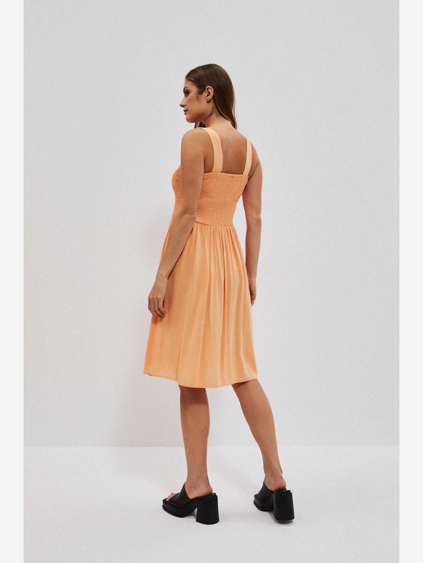 Moodo Moodo narančasta haljina bez naramenica