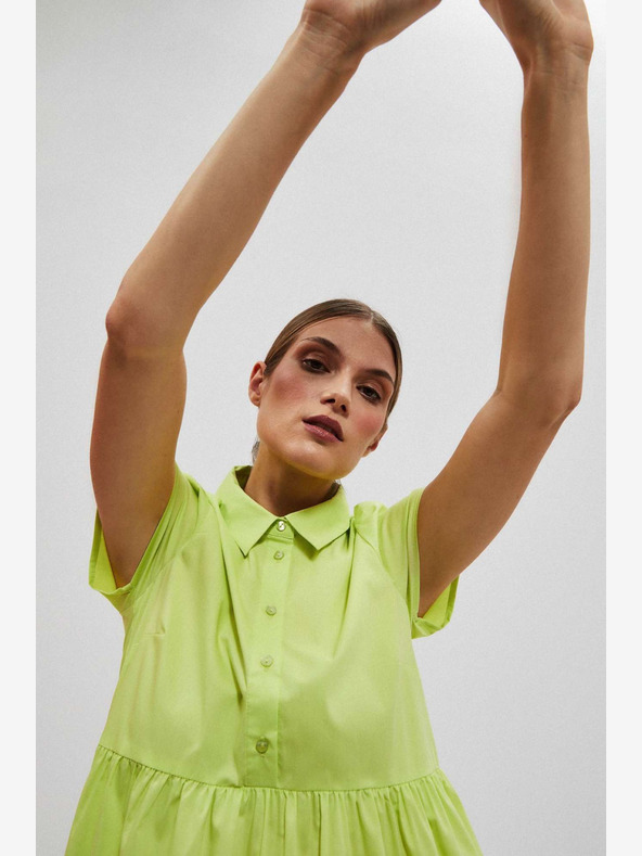Moodo Moodo svjetlo zelena košulja haljina