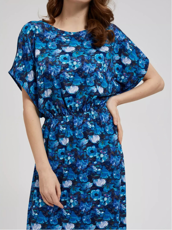 Moodo Plava maxi haljina s tropskim uzorkom marke Moodo