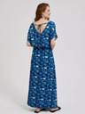 Moodo Plava maxi haljina s tropskim uzorkom marke Moodo
