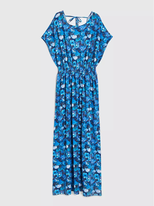 Moodo Plava maxi haljina s tropskim uzorkom marke Moodo