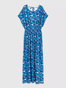 Moodo Plava maxi haljina s tropskim uzorkom marke Moodo