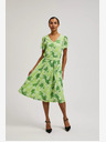 Moodo Moodo zelena haljina s uzorkom