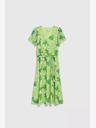 Moodo Moodo zelena haljina s uzorkom