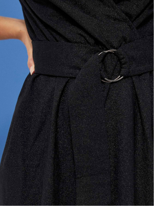 Moodo Crna ženska haljina sa Moodo remenom