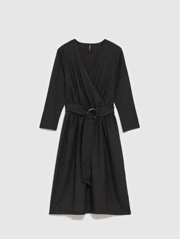 Moodo Crna ženska haljina sa Moodo remenom