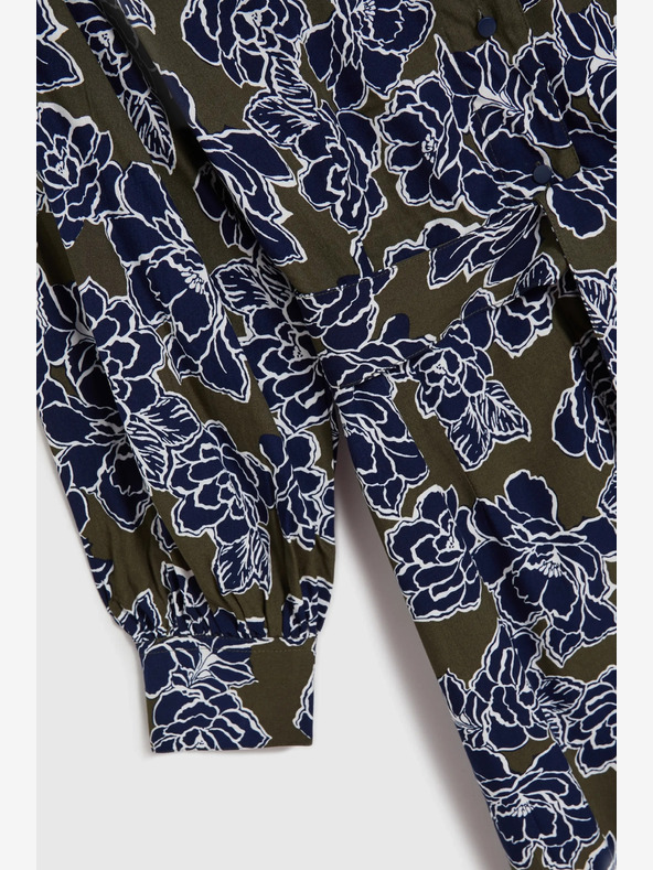 Moodo Zeleno-plava ženska cvjetna košulja haljina marke Moodo