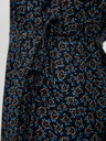 Moodo Moodo crna ženska midi haljina s uzorkom