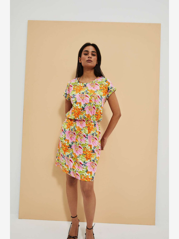 Moodo Narančasta cvjetna haljina by Moodo