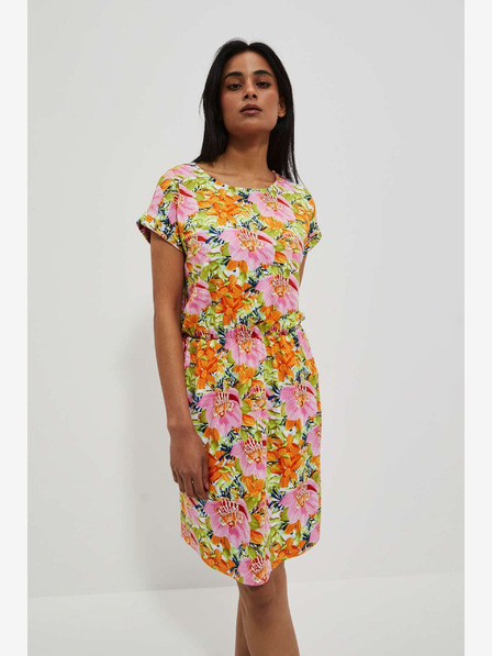 Moodo Narančasta cvjetna haljina by Moodo