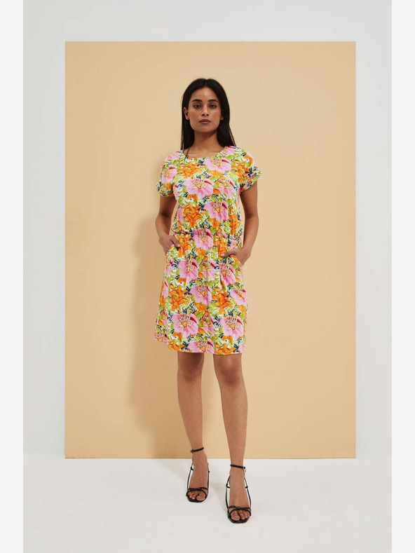 Moodo Narančasta cvjetna haljina by Moodo