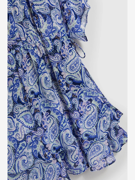 Moodo Moodo plava haljina do koljena s uzorkom