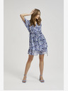 Moodo Moodo plava haljina do koljena s uzorkom
