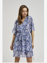 Moodo Moodo plava haljina do koljena s uzorkom