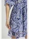 Moodo Moodo plava haljina do koljena s uzorkom