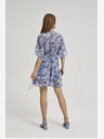 Moodo Moodo plava haljina do koljena s uzorkom