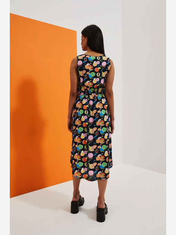 Moodo Moodo tamnoplava haljina s uzorkom