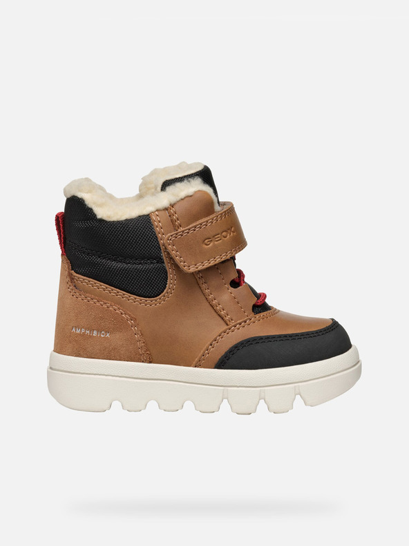 Geox Smeđe dječačke zimske cipele Geox Willaboo B Ab