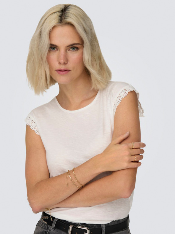 Jacqueline de Yong Bijela ženska majica JDY