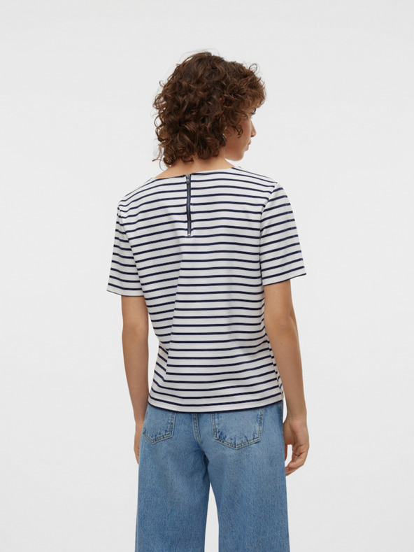 Vero Moda Plavo-bijela ženska majica na pruge Vero Moda