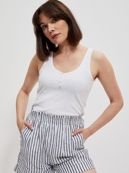 Moodo Bijela ženska majica bez rukava Moodo