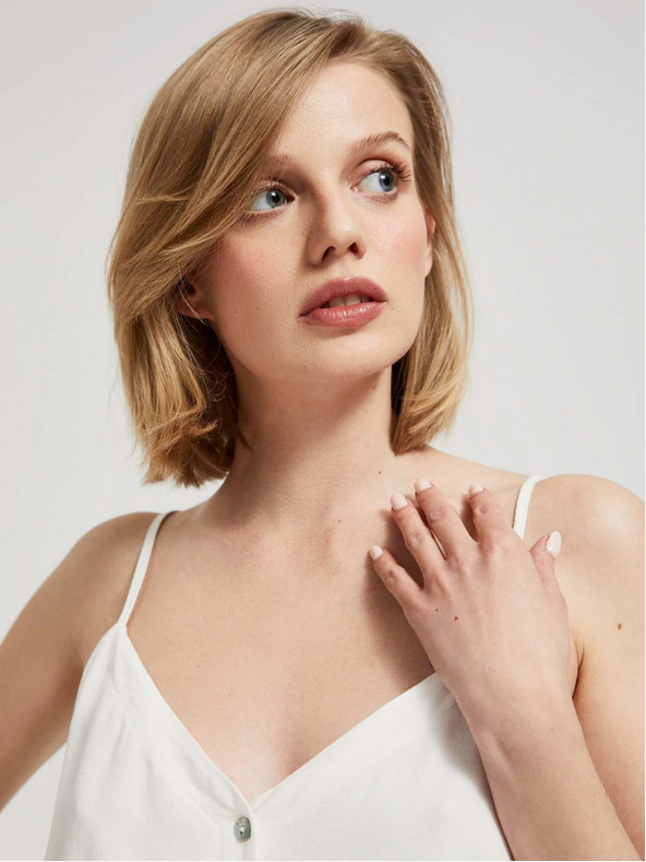 Moodo Bijeli ženski top Moodo