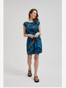 Moodo Moodo plava haljina s uzorkom