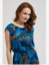 Moodo Moodo plava haljina s uzorkom