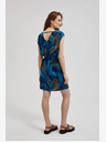 Moodo Moodo plava haljina s uzorkom