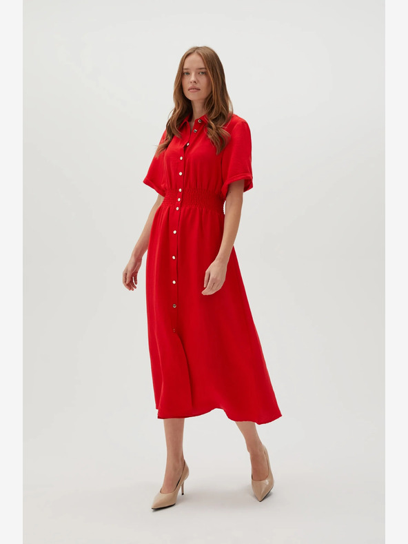 Moodo Moodo ženska crvena košulja haljina