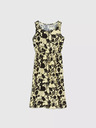 Moodo Moodo žuta cvjetna midi haljina