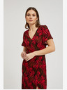 Moodo Crvena haljina s Moodo V izrezom