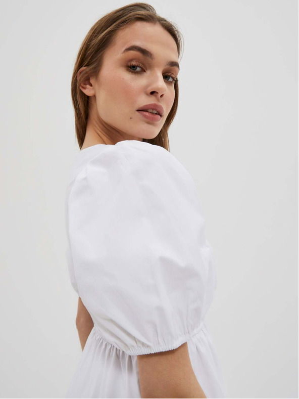 Moodo Bijela ženska haljina Moodo