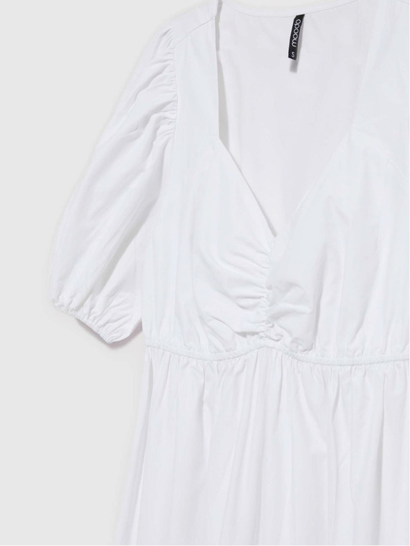 Moodo Bijela ženska haljina Moodo