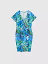 Moodo Plava haljina s tropskim uzorkom Moodo