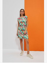 Moodo Moodo haljina s zeleno-bijelim uzorkom