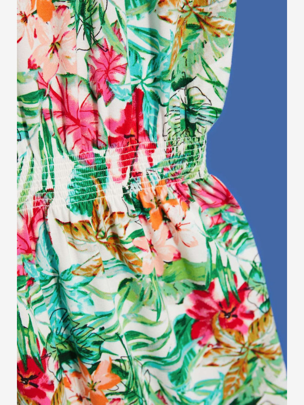 Moodo Moodo haljina s zeleno-bijelim uzorkom