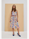 Moodo Moodo kremasta haljina s uzorkom