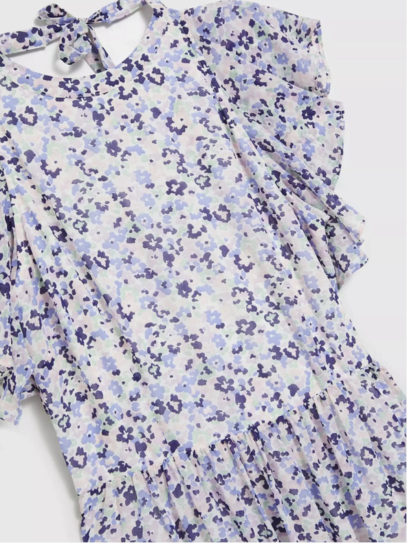 Moodo Moodo plava cvjetna maxi haljina