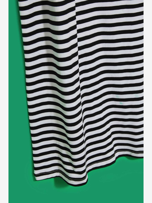 Moodo Moodo haljina na bijele i crne pruge