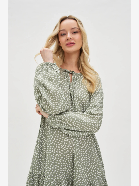 Moodo Moodo ženska zelena haljina