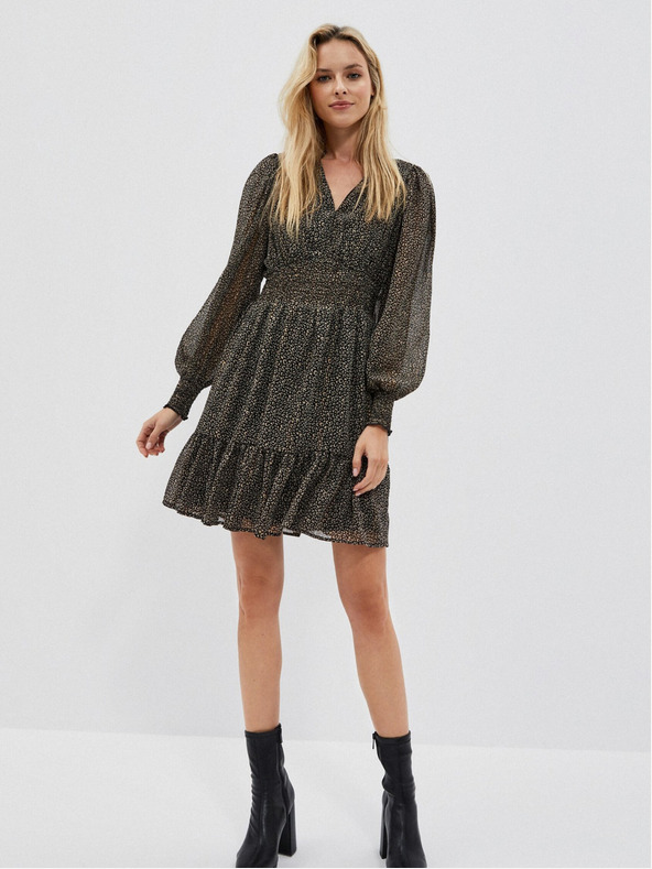 Moodo Crna ženska haljina s volanom marke Moodo