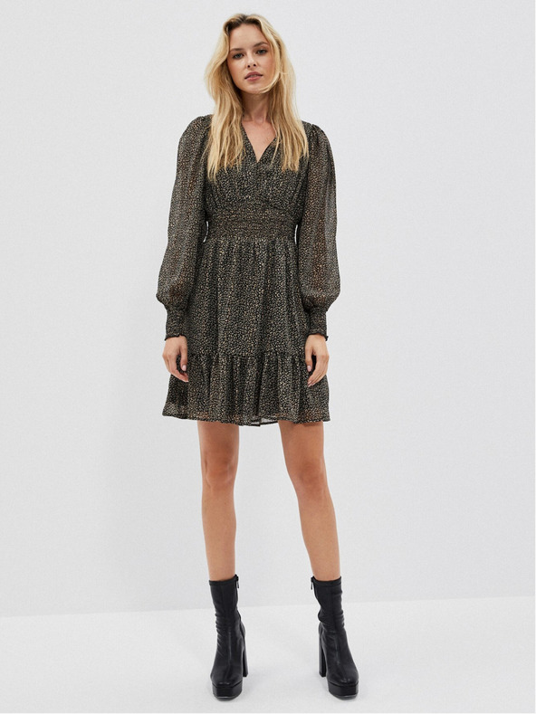 Moodo Crna ženska haljina s volanom marke Moodo