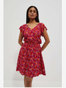 Moodo Moodo crvena haljina s uzorkom