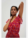 Moodo Moodo crvena haljina s uzorkom