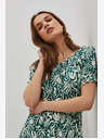 Moodo Moodo zelena haljina s uzorkom